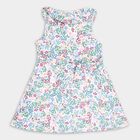Girls' Cotton Frock, Off White, small image number null