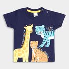 Infants' Cotton T-Shirt, नेवी ब्लू, small image number null
