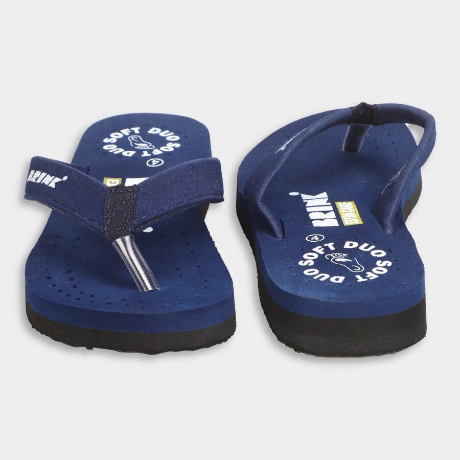 Womens Printed Sliders, Navy Blue, large image number null