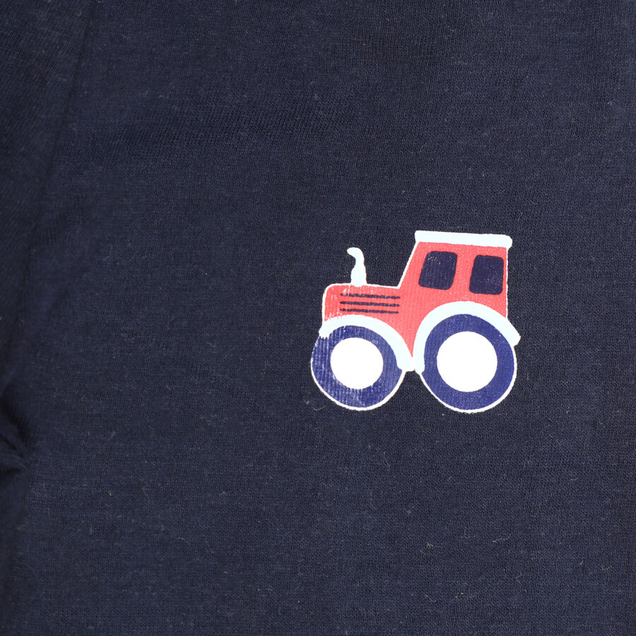 Infants' Cotton Pyjama, Navy Blue, large image number null