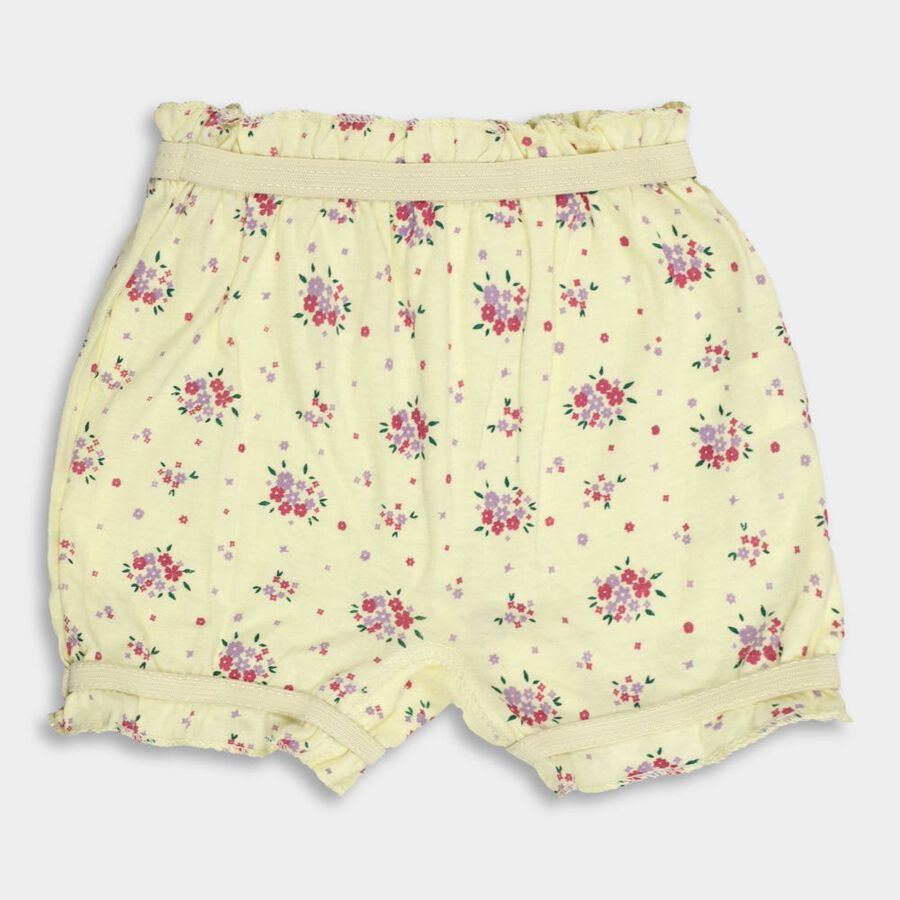 Girls' Cotton Bloomer, Yellow, large image number null