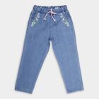 Girls' Jeans, मध्यम नीला, small image number null