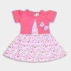 Infant Girl's 100% Cotton Frock, लाइलेक, small image number null