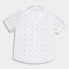 Boys' Cotton Shirt, White, small image number null
