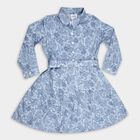 Girls' Dress, Mid Blue, small image number null