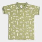 Boys' Cotton T-Shirt, Olive, small image number null