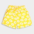 Girls' Cotton Shorts, Yellow, small image number null