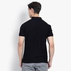 Men's Collared Half Sleeves T-Shirt, Black, small image number null