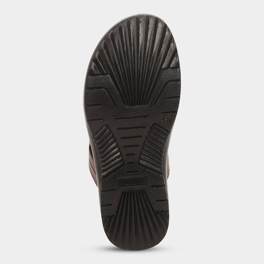 Mens Floater Sandals, भूरा, large image number null