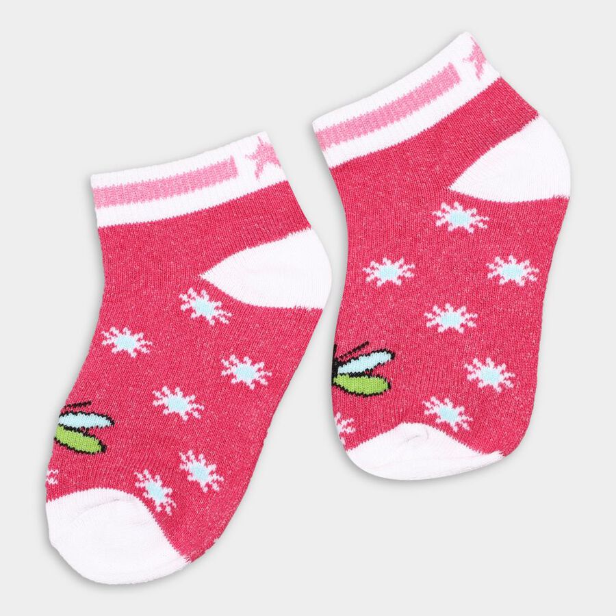 Girls' Socks, गुलाबी, large image number null