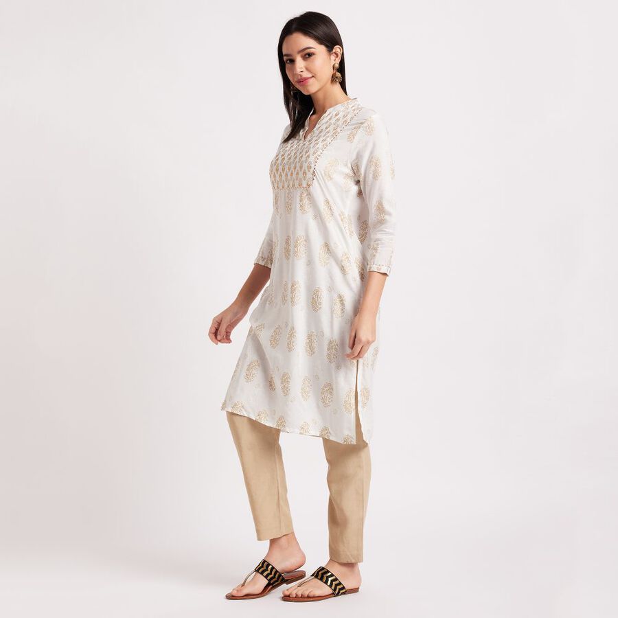 Ladies' Kurta, White, large image number null