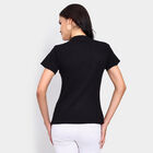 Ladies' Round Neck T-Shirt, काला, small image number null