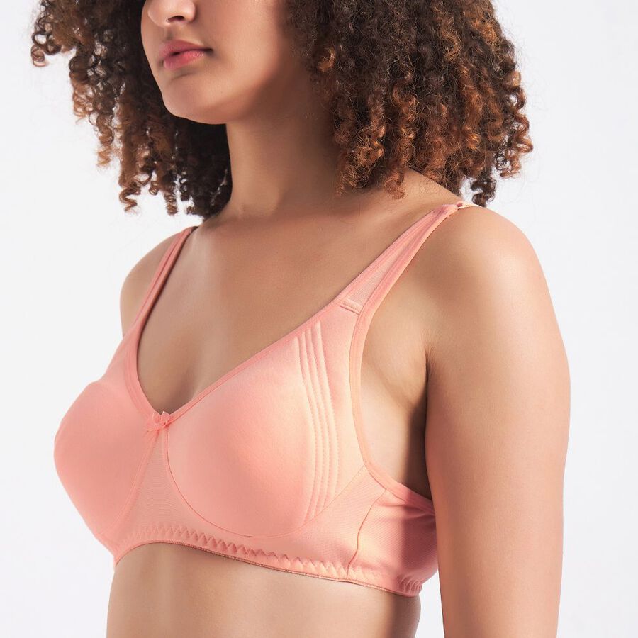 Ladies' Bra, Peach, large image number null