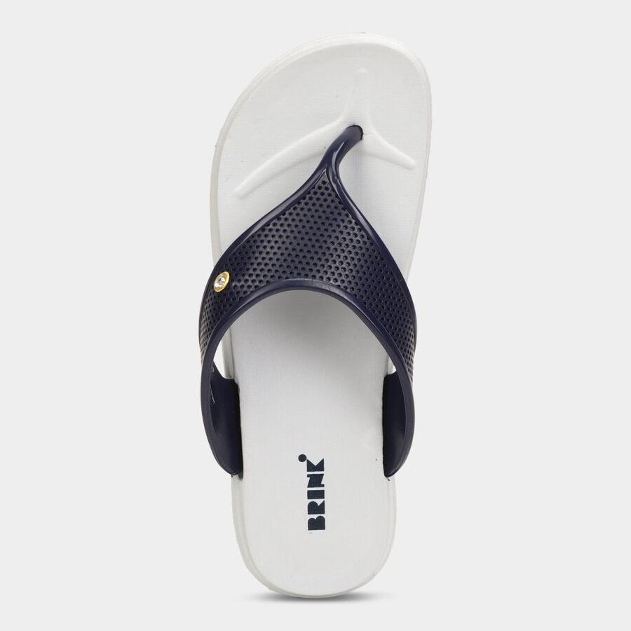 Womens Moulded Sliders, Navy Blue, large image number null
