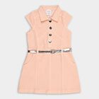 Girls' Frock, Peach, small image number null