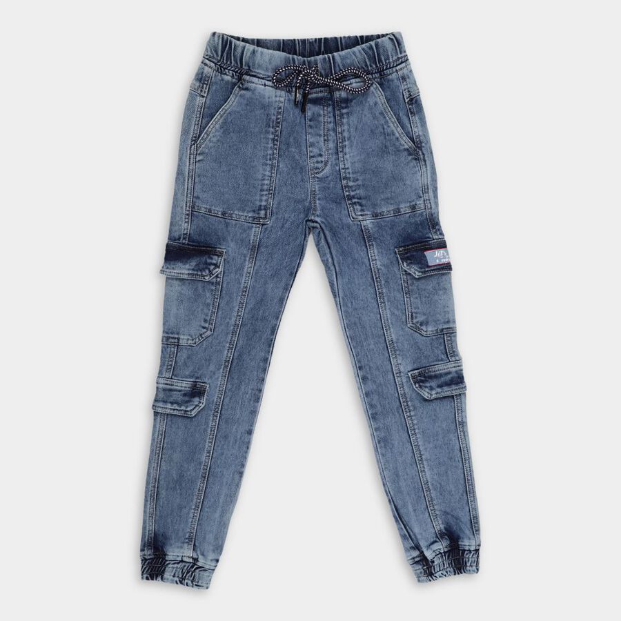 Boys' Jeans, मध्यम नीला, large image number null