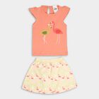 Infants' Cotton Skirt Top, पीच, small image number null