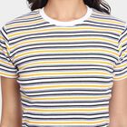 Ladies' Round Neck T-Shirt, मस्टर्ड, small image number null