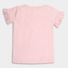 Girls' Cotton T-Shirt, पीच, small image number null