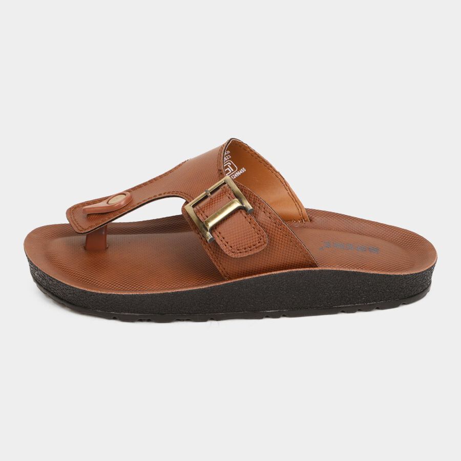 Mens Floater Sandals, टैन, large image number null