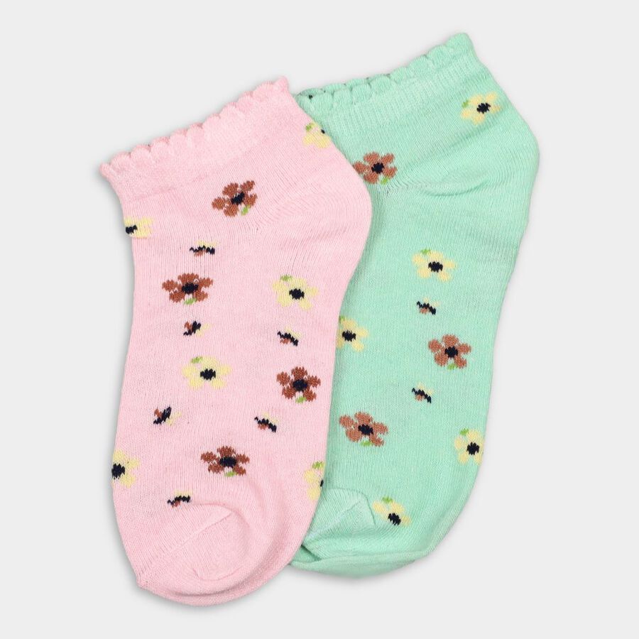 Girls' Socks, हल्का हरा, large image number null