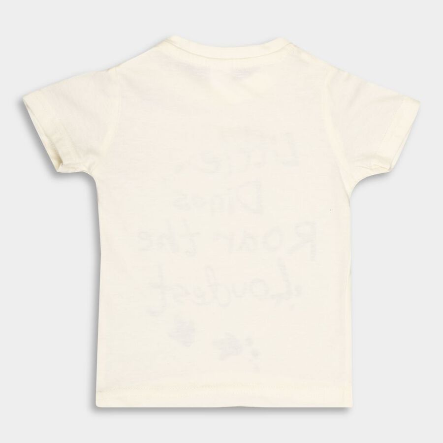 Infants' Cotton T-Shirt, ओलिव, large image number null