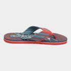 Mens Printed Flip Flops, Navy Blue, small image number null