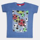 Boys' Cotton T-Shirt, Mid Blue, small image number null