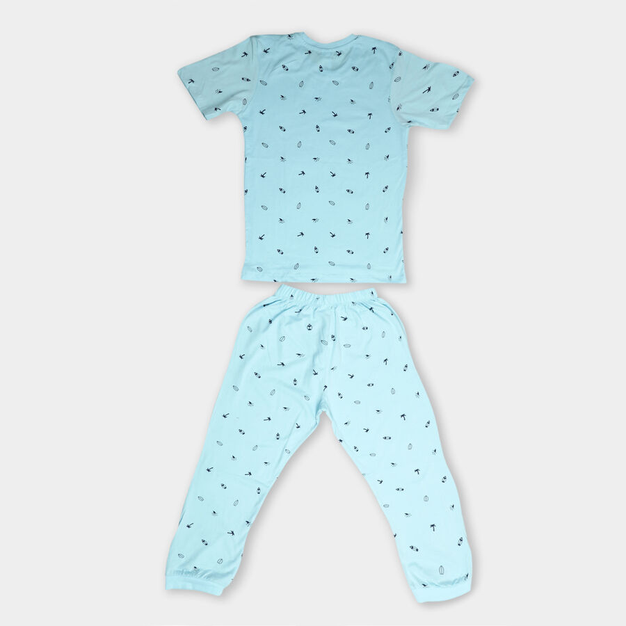 Boys' Cotton Suit Night, Light Blue, large image number null