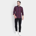 Men's 100% Cotton Casual Shirt, लाल, small image number null