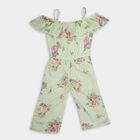 Girls' Jump Suit, हल्का हरा, small image number null