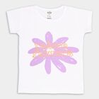 Girls' Cotton T-Shirt, White, small image number null