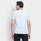 Men's Round Neck Half Sleeves T-Shirt, Sky Blue, small image number null