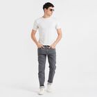 Men's Slim Fit Jeans, Light Grey, small image number null