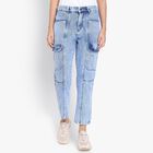 Ladies' Jeans, मध्यम नीला, small image number null