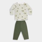 Infant Boy's Cotton Baba Suit, ओलिव, small image number null