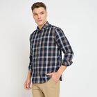 Men's 100% Cotton Casual Shirt, Brown, small image number null