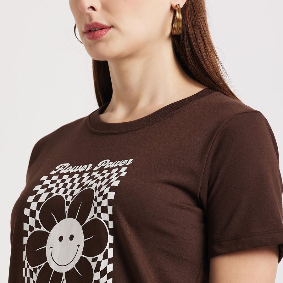 Ladies' T-Shirt, Brown, large image number null