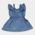 Girls' Frock, Mid Blue, small image number null