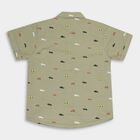 Infants' Cotton Shirt, Olive, small image number null