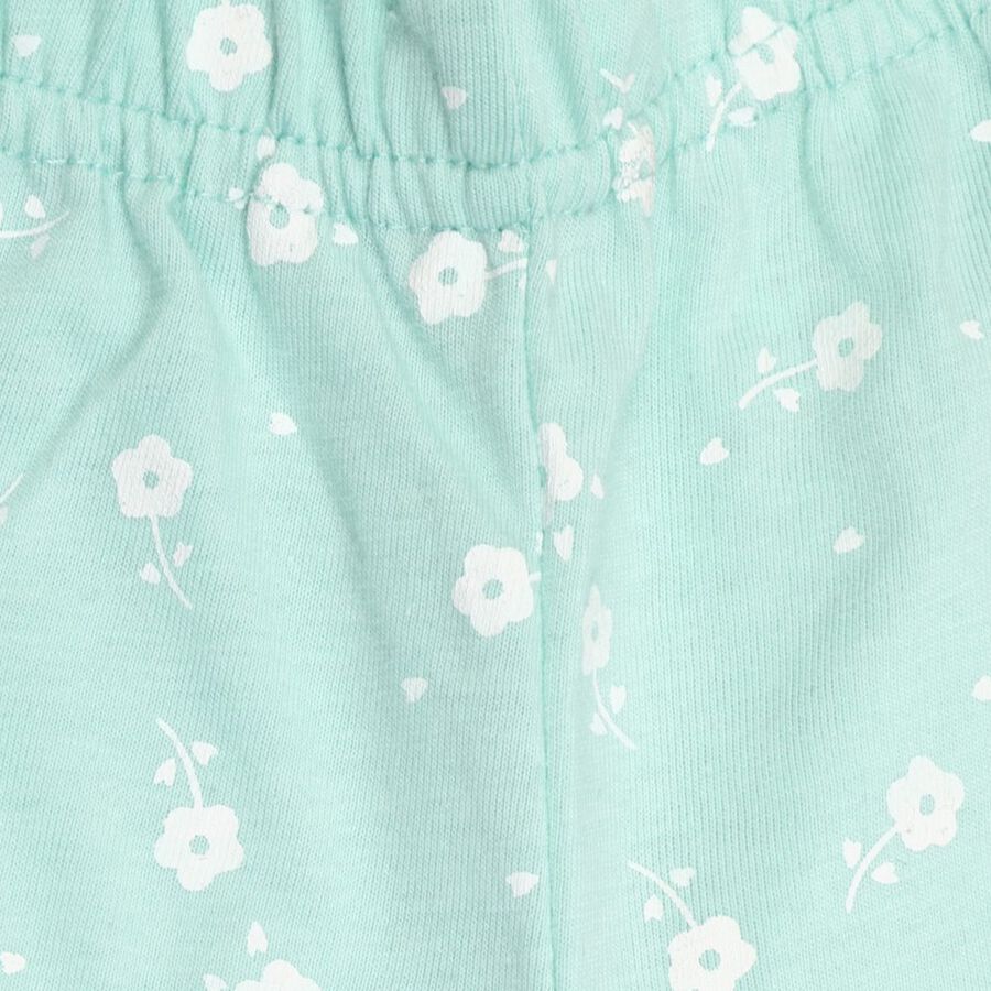 Girls' Pyjama, हल्का हरा, large image number null