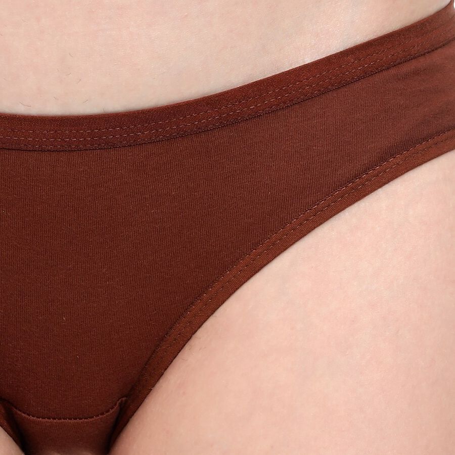 Ladies' Cotton Panty, Brown, large image number null