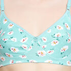 Ladies' 100% Cotton Bra, Light Green, small image number null