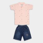 Boys' Cotton Woven Baba Suit, Pink, small image number null