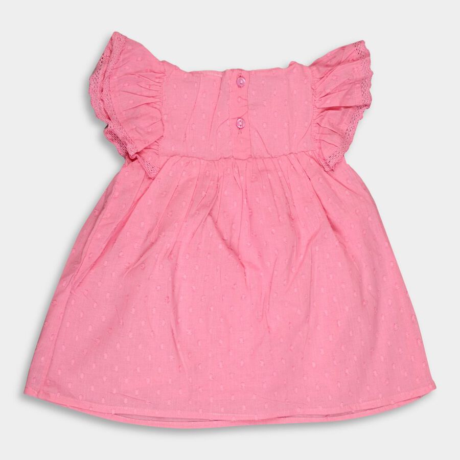 Infants' Cotton Frock, Pink, large image number null