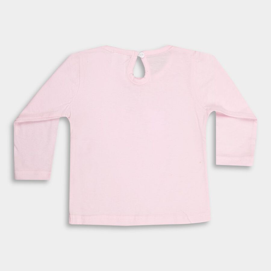 Infants' Cotton T-Shirt, Light Pink, large image number null