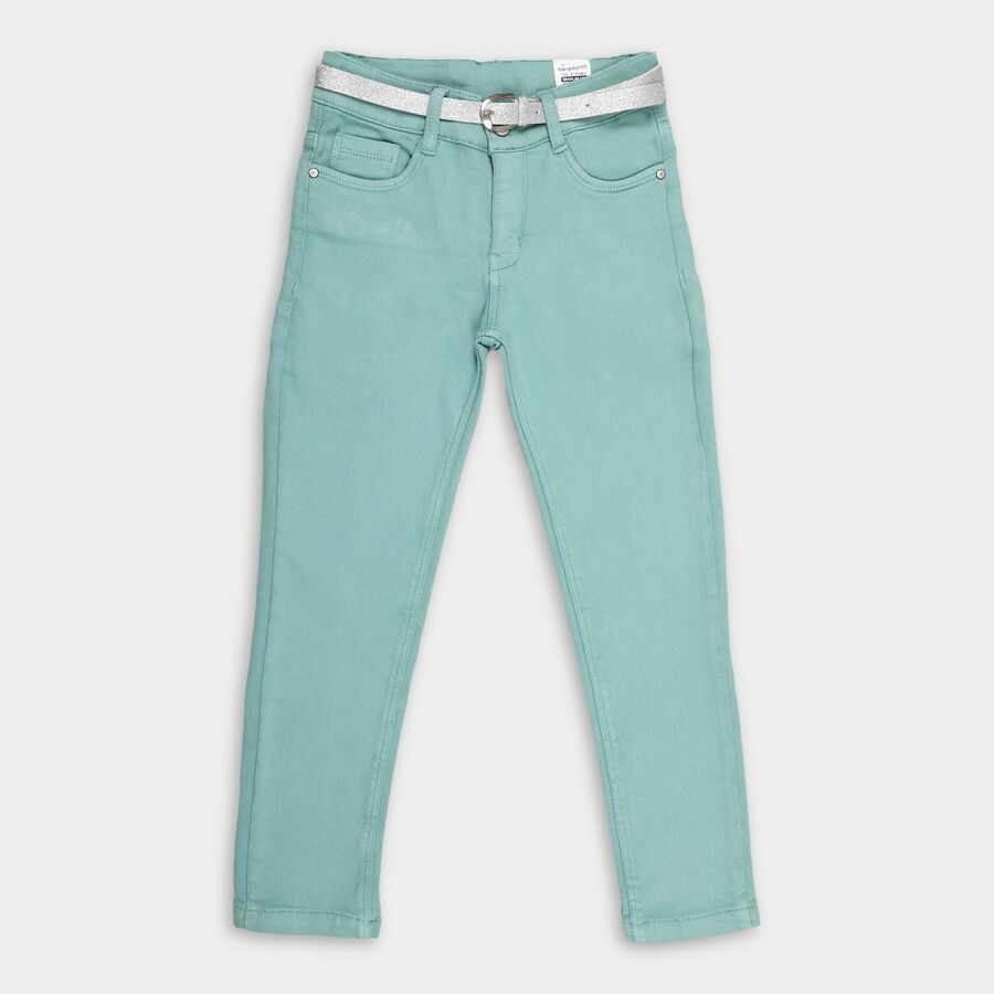 Girl's Jeans, Light Green, large image number null