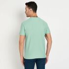 Men's Round Neck Half Sleeves T-Shirt, Light Green, small image number null