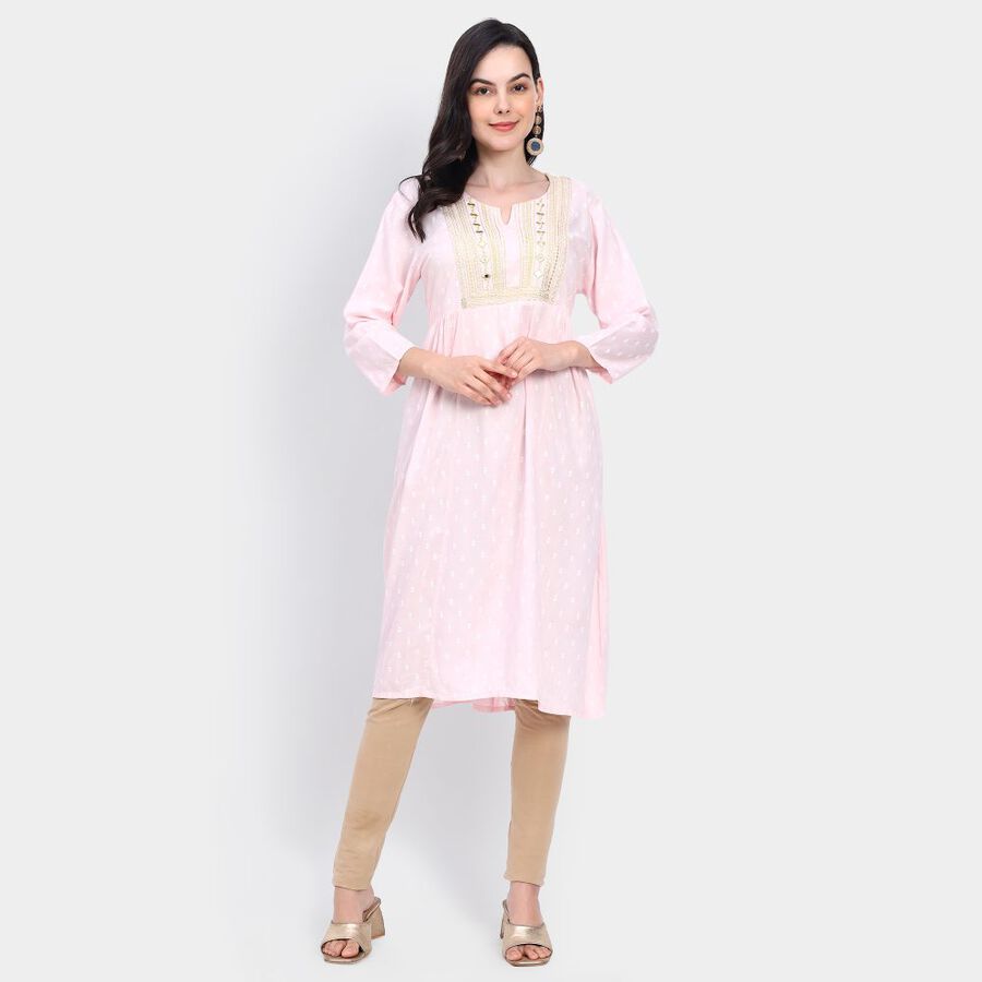 Ladies' Kurta, Pink, large image number null