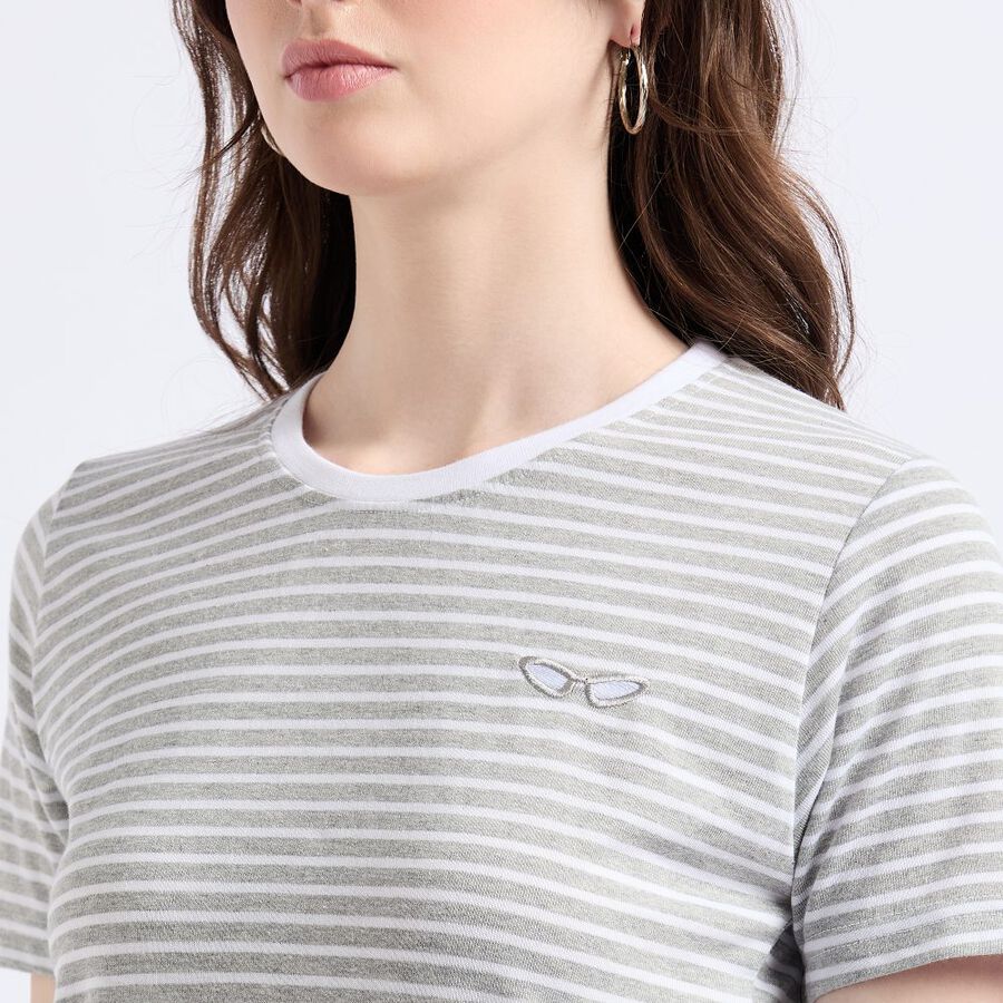 Ladies' T-Shirt, Melange Light Grey, large image number null
